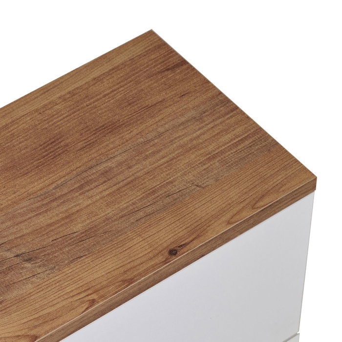 Nordure Ligne 160 Soporte para TV Pino Atlántico y Blanco